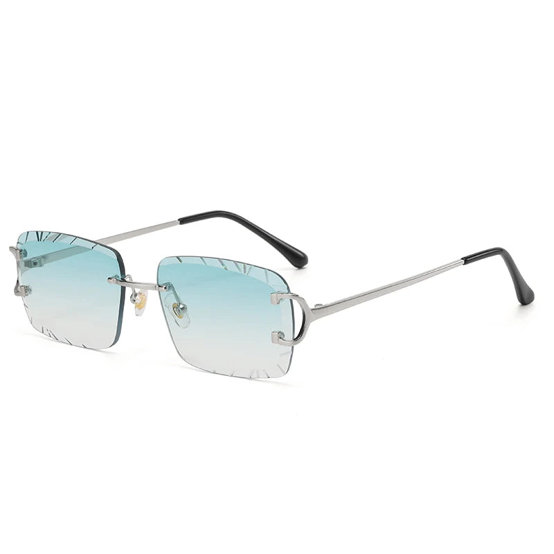 Randlose quadratische Sonnenbrille