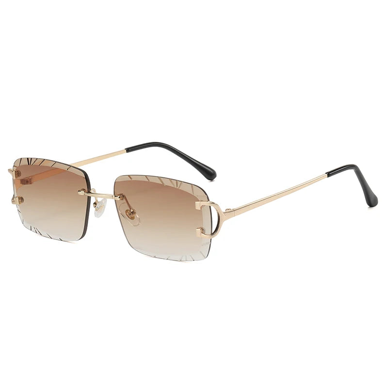 Randlose quadratische Sonnenbrille