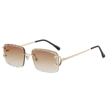 Randlose quadratische Sonnenbrille